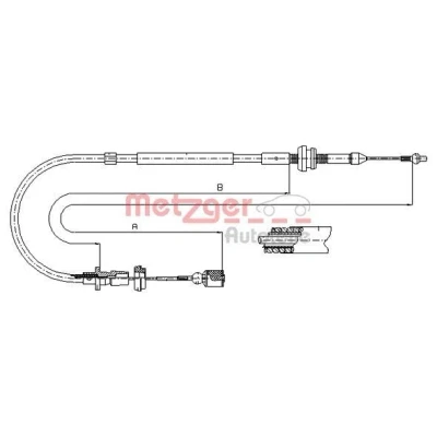 Billede af METZGER 10.0861 Gaskabel COFLE