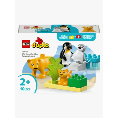 Billede af LEGO DUPLO Town 10442 Vilde dyrefamilier: pingviner og løver