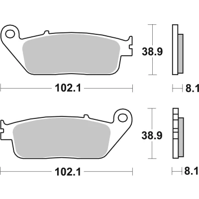 Billede af TRW Sinter Maxi Scooter MCB598SRM Bremseklodser