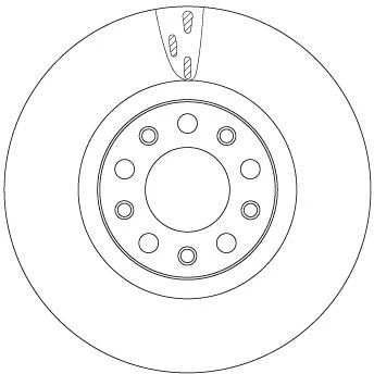 Billede af TRW DF6590S Bremseskiver 305 28 5 110 ventileret lakeret ALFA ROMEO: Giulia Sedan
