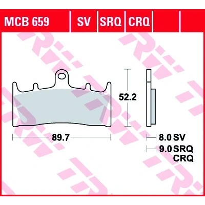 Billede af TRW Hyper Carbon Racing MCB659CRQ Bremseklodser