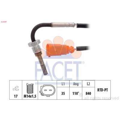 Billede af FACET 22.0247 Sensoren VOLKSWAGEN: GOLF 6