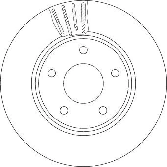 Billede af TRW Bremseskive NISSAN: Leaf II, I, NV200 / Evalia Bus 28mm 5 114,3mm ventileret lakeret DF6754 402063NA0A,402063NL0A,402063NL0B,40206CY00A