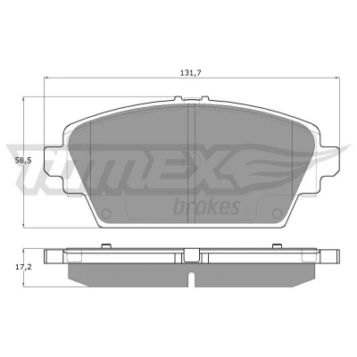 Billede af TOMEX brakes TX 12 94 Bremseklodser foraksel NISSAN: Primera Stationcar, Hatchback, Sedan