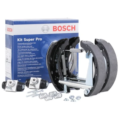 Billede af BOSCH 0 204 114 690 Bremsesæt, trommelbremser med tilbehør, hjulbremsecylinder VOLKSWAGEN: Polo V Hatchback, up! SEAT: Ibiza 4