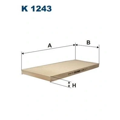 Billede af FILTRON K 1243 Kabinefilter Partikelfilter 390 150 20