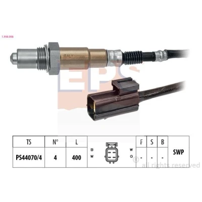 Billede af EPS 1.998.098 Lambdasonde Made in Italy OE Equivalent opvarmet, pladesonde, Gevind, forsmurt NISSAN: Qashqai / Qashqai+2 I, MICRA 3, Note I
