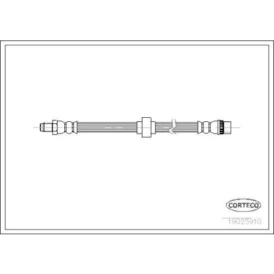 Billede af CORTECO 19025910 Bremseslange foraksel 490 RENAULT: ESPACE 3