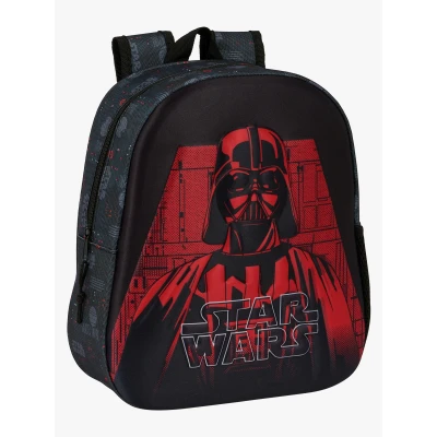 Billede af Star Wars 3D Børnetaske Sort 27 x 33 10 cm Skoletaske