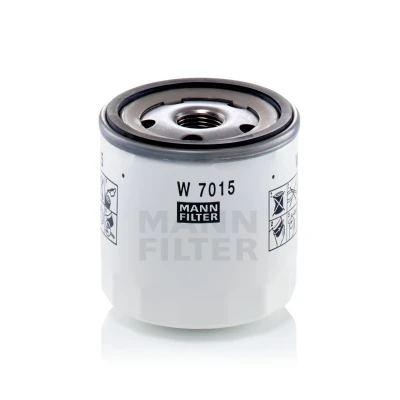 Billede af MANN filter W 7015 Oliefilter 3/4 16 UNF 2B med en returløbs stop ventil Påskruet FORD: MONDEO 4 Turnier, 3, FIESTA 7, VOLVO: V50, V70 3