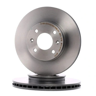 Billede af BREMBO COATED DISC LINE 09.C171.11 Bremseskiver 256 22 4 indvendigt ventileret coatet med skruer KIA: RIO 3, 3 Stufenheck