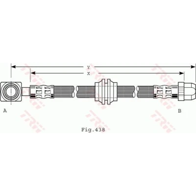 Billede af TRW PHD485 Bremseslange 445 M10x1 MINI: Hatchback