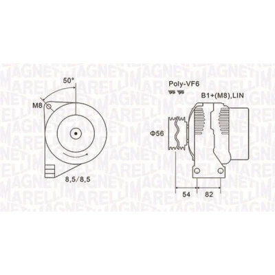 Billede af MAGNETI MARELLI 063732028010 Generator 14V 160A VOLVO: V70 2, XC90 I