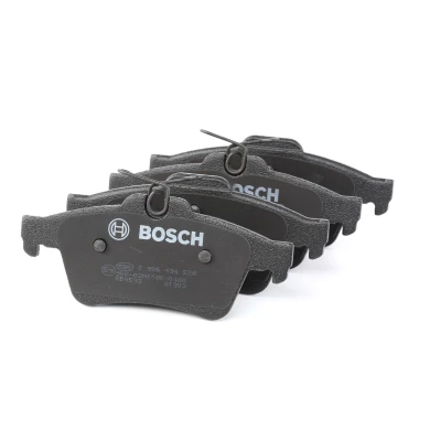 Billede af BOSCH 0 986 494 528 Bremseklodser Low Metallic med anti knirke plade, monteringsvejledning FORD: FOCUS 3, C Max, Max 2, MAZDA: 3 Hatchback, 5