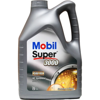 Billede af Mobil Super 3000 X1 5W 40 5l Motorolie 150565 BMW: 1 Hatchback, 5 Touring, FIAT: Ducato III Ladvogn / Chassis, 500 TOYOTA: Aygo