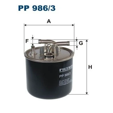 Billede af FILTRON PP 986/3 Brændstoffilter Ledningsfilter 10 AUDI: A8 D3