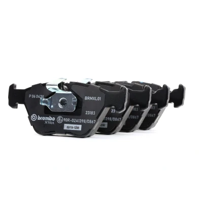 Billede af BREMBO P 06 043X Bremseklodser Forberedt til slidindikator uden tilbehør BMW: 3 Sedan, Touring, Coupe, ROVER: 75, MG: ZT T Stationcar