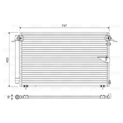 Billede af VALEO 814112 Kondensator med tørrer Aluminium 453mm LEXUS: LS III (XF30) 430 2000 2006