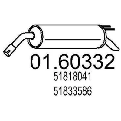 Billede af MTS 01.60332 Lydpotte 1030 FIAT: BRAVO 2, Stilo Hatchback