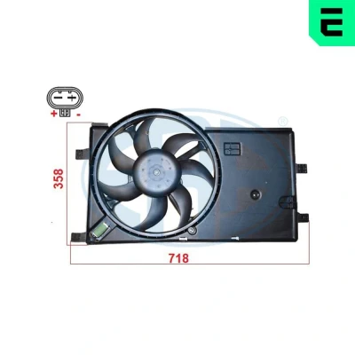 Billede af ERA 352141 Køleventilator 385 12