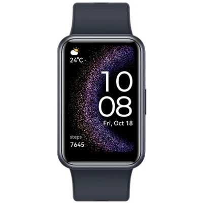Billede af Huawei Watch Fit SE Sort Silikonebånd