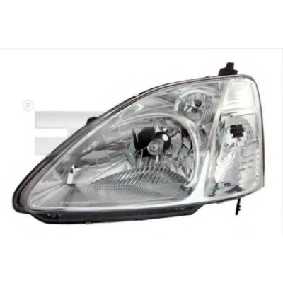 Billede af TYC 20 6252 05 2 Forlygter venstre H4 med elektronisk motor, pærefatning HONDA: CIVIC 7 Hatchback