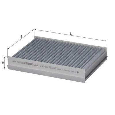 Billede af Filter, indvendig luft MAHLE ORIGINAL LAK 250