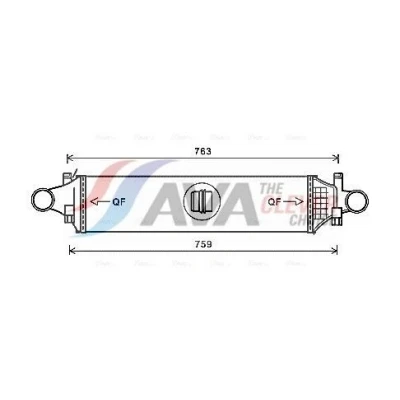 Billede af PRASCO MSA4659 Intercooler med lynkobling MERCEDES BENZ: B klasse