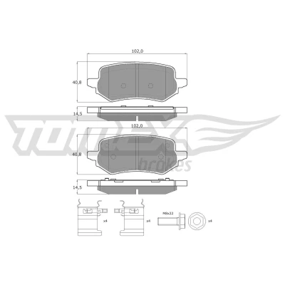 Billede af Bremseklodser TOMEX Brakes TX 60 47