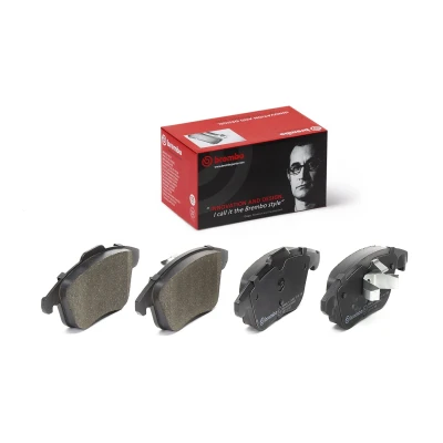 Billede af BREMBO P 61 136 Bremseklodser med akustisk advarsel for slid stempelklips, anti knirke plade uden tilbehør PEUGEOT: 208 II Hatchback, 2008