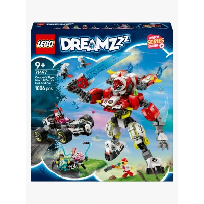 Billede af LEGO DREAMZzz 71497 Coopers tiger mech og Zeros hotrod bil
