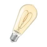 Billede af OSRAM LED Vintage ST64 E27 4,9W 922 Heart Filament guld dæmpbar