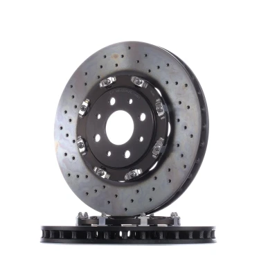 Billede af BREMBO TWO PIECE FLOATING DISCS LINE 09.B085.13 Bremseskiver 305 28 4 perforeret/indv. ventileret, todelt bremseskive coatet med skruer