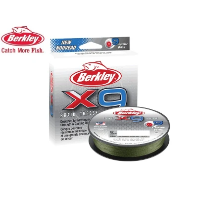 Billede af Berkley X9 Braid Low Visibility Green 0,12mm (150m) Braided fishing line