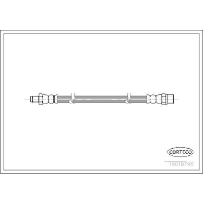 Billede af CORTECO 19018796 Bremseslange foran og bagved 295 VOLVO: 480 E