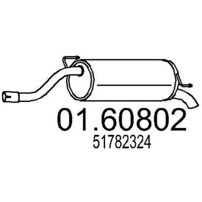 Billede af MTS 01.60802 Lydpotte 1120 FIAT: Punto Evo Hatchback, Grande III Hatchback
