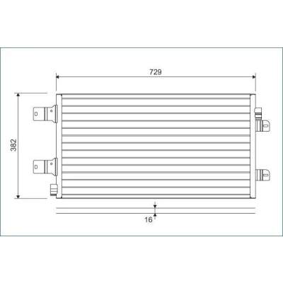 Billede af VALEO 814003 Kondensator uden tørrer Aluminium 382 R 134a