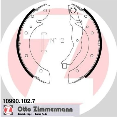 Billede af ZIMMERMANN 10990.102.7 Bremsebakker 229 42 med arm, Billede svarer til leveringsomfang BMW: 3 Sedan, Compact, Coupe