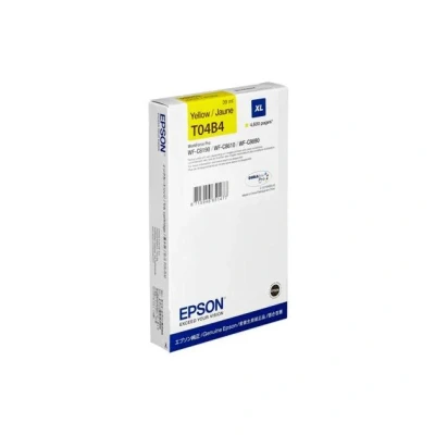 Billede af Epson T04B4 gul blækpatron 4.600 sider original C13T04B440