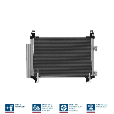 Billede af NISSENS 940050 Kondensator med tørrer Aluminium 530 R 134a TOYOTA: Yaris II Hatchback