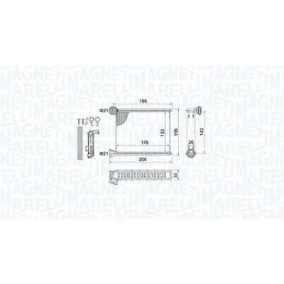 Billede af MAGNETI MARELLI 350218459000 Varmeveksler RENAULT: Clio 4