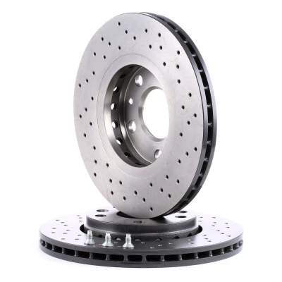 Billede af BREMBO XTRA LINE 09.A727.1X Bremseskiver 280 24 5 perforeret/indv. ventileret coatet højkarboniseret med skruer RENAULT: MEGANE 3 Coupe