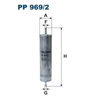 Billede af FILTRON PP 969/2 Brændstoffilter Ledningsfilter 8 LAND ROVER: Freelander I SUV