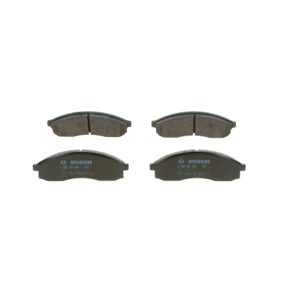 Billede af BOSCH 0 986 424 340 Bremseklodser Low Metallic med anti knirke plade, monteringsvejledning NISSAN: Skyline Coupe