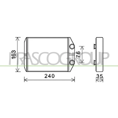 Billede af PRASCO DA730H001 Varmeveksler