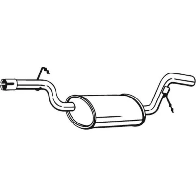 Billede af BOSAL 233 157 Midterste Lyddæmper VOLKSWAGEN: Passat B6 Sedan, Variant