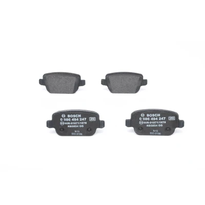 Billede af BOSCH 0 986 494 639 Bremseklodser Low Metallic med anti knirke plade, monteringsvejledning FORD: S Max Mk1, MONDEO 4 Turnier, Galaxy Mk2 MPV