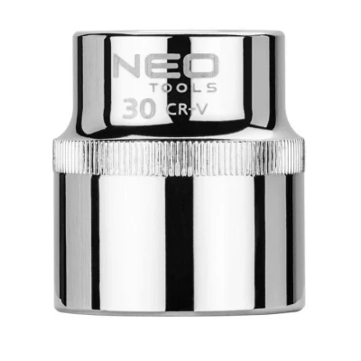 Billede af NEO TOOLS 08 030 Skraldenøgleindsats (Hexagon) 1/2 3124 30 mm Krom vanadium stål SuperLock