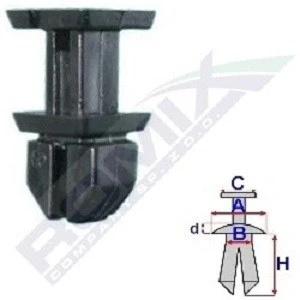 Billede af ROMIX 604201 Clips, side /beskyttelseslister