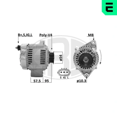Billede af ERA 209662A Generator 14V 80A